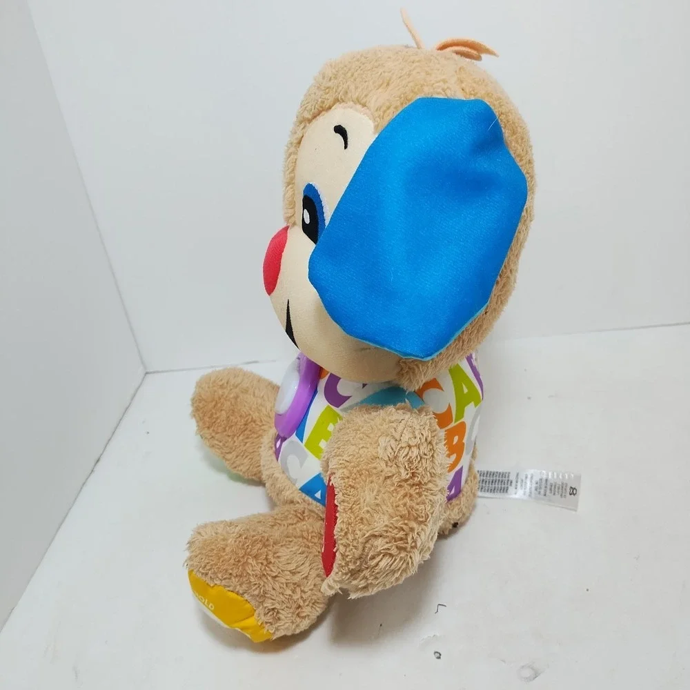 Fisher Price Laugh And Learn Love To Play Puppy Dog Plush Interactive ABC Tested